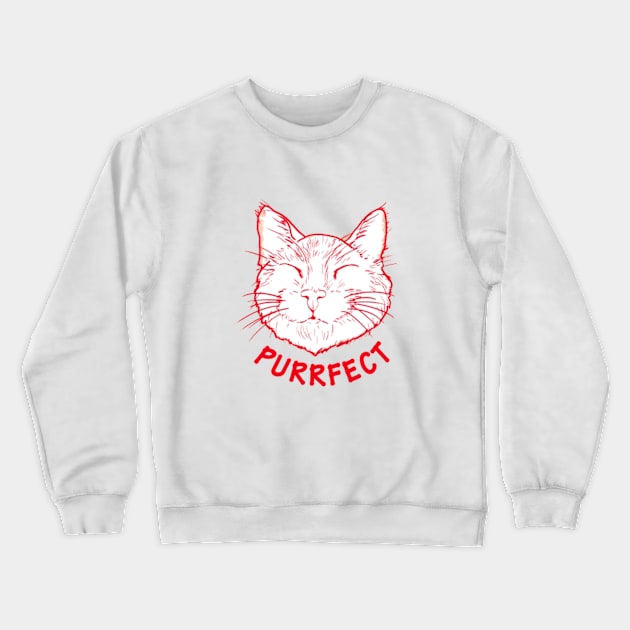 Purrfect Crewneck Sweatshirt by cindo.cindoan